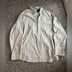 Columbia PFG Omni Shade long sleeve button up Fishing Shirt Sz XL Lighweight
